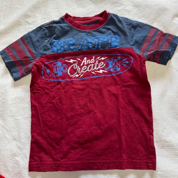 Red and Blue Skate Graphic Tee for Kids - Picture 6 of 9